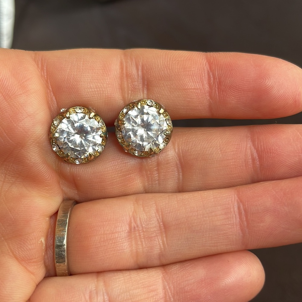 Betsey Johnson All That Glitters Halo Studs - Picture 6 of 6